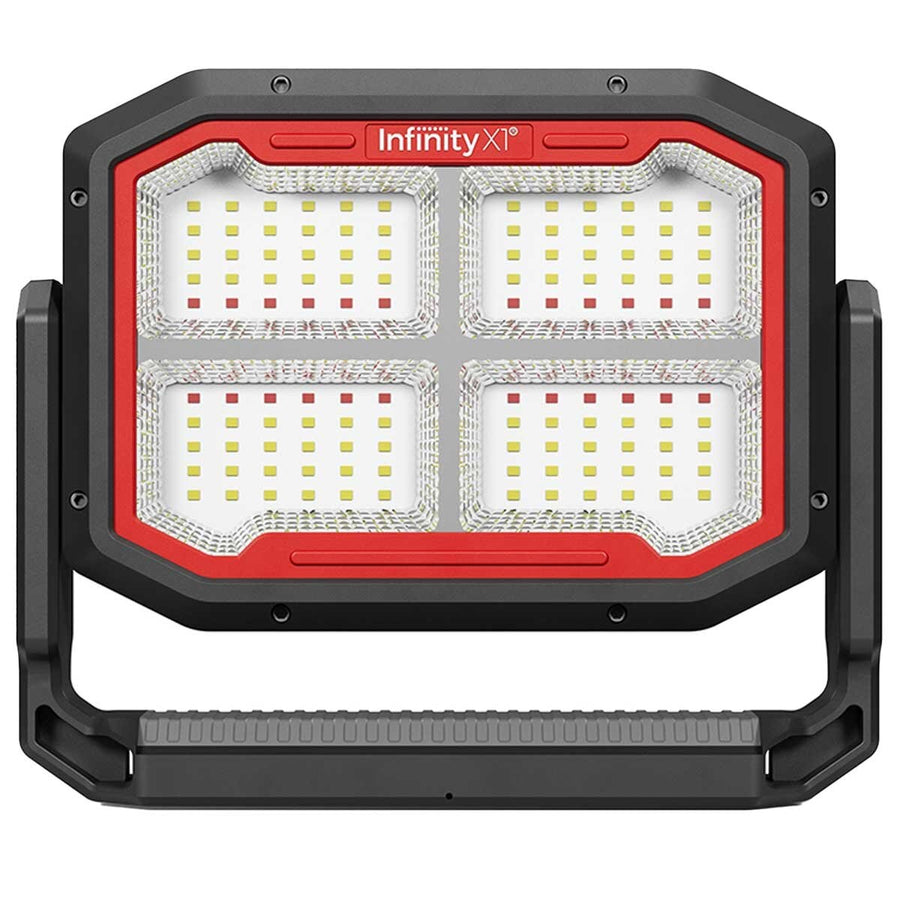 Infinity X1 Dual Powered Solar Work Light 3000 Lumen with Adjustable Kelvin Settings, Dual Charging, Magnet Handle, and Foldable Hook - SuperSaverAU - view 1