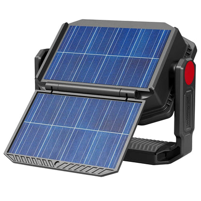 Infinity X1 Dual Powered Solar Work Light 3000 Lumen with Adjustable Kelvin Settings, Dual Charging, Magnet Handle, and Foldable Hook