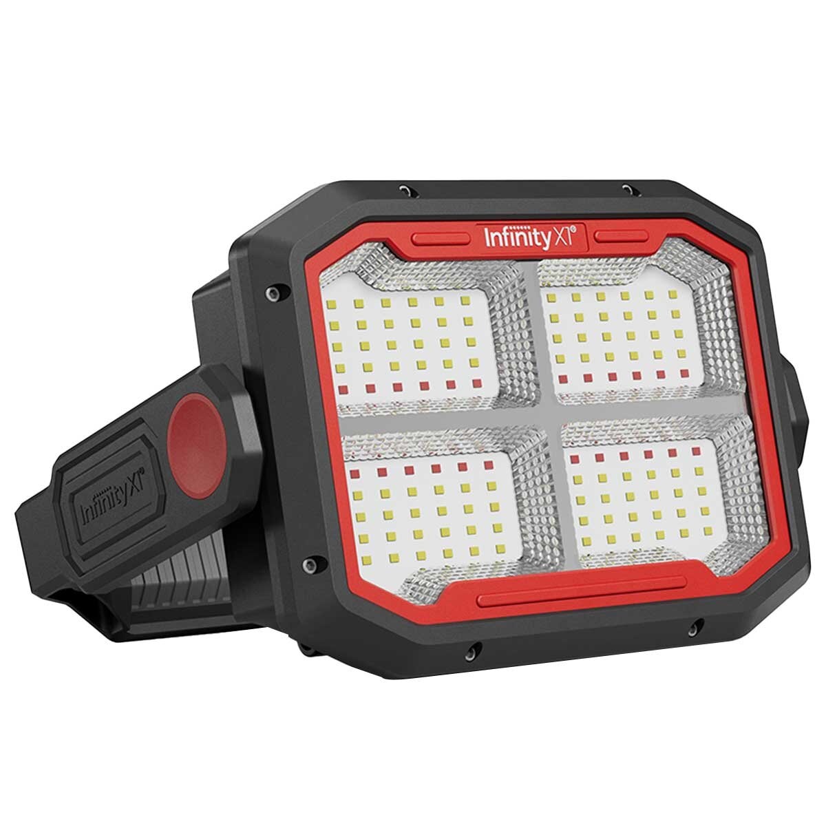 Infinity X1 Dual Powered Solar Work Light 3000 Lumen with Adjustable Kelvin Settings, Dual Charging, Magnet Handle, and Foldable Hook