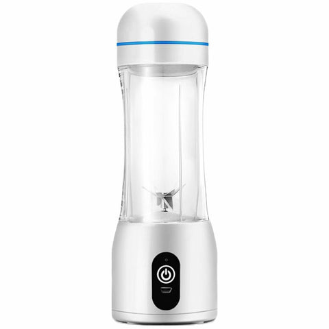 SOGA Mini Handheld Juicer - USB Rechargeable, 0.38L Cup, Magnetic Safety Switch, White - JUICERMINIWHITE