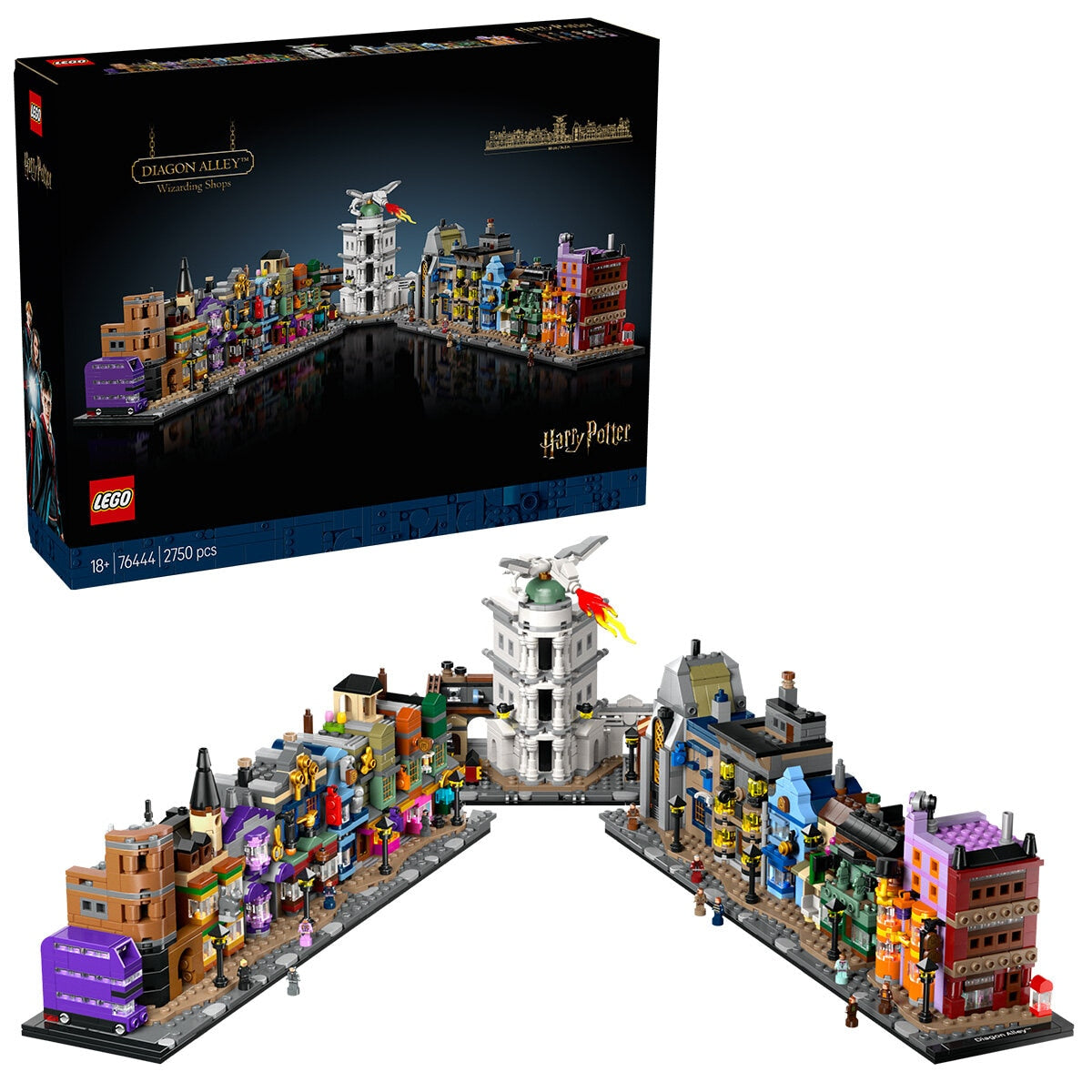 LEGO Harry Potter Diagon Alley Wizarding Shops 76444 - SuperSaverAU - view 1