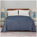 Berkshire Luxe Loft Blanket Queen Blue - Recycled Polyester Fibres, AquaSmart Dye, Matte Appearance - SuperSaverAU - view 1