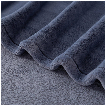 Berkshire Luxe Loft Blanket Queen Blue - Recycled Polyester Fibres, AquaSmart Dye, Matte Appearance