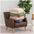 Berkshire Luxe Loft Blanket Queen Blue - Recycled Polyester Fibres, AquaSmart Dye, Matte Appearance - SuperSaverAU - view 5