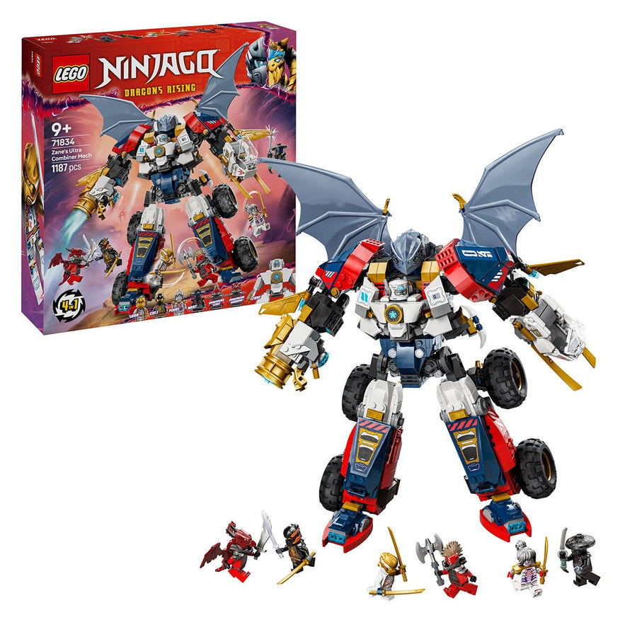 LEGO NINJAGO Zane’s Ultra Combiner Mech Toy 4 In 1 Building Set 71834 - SuperSaverAU - view 1