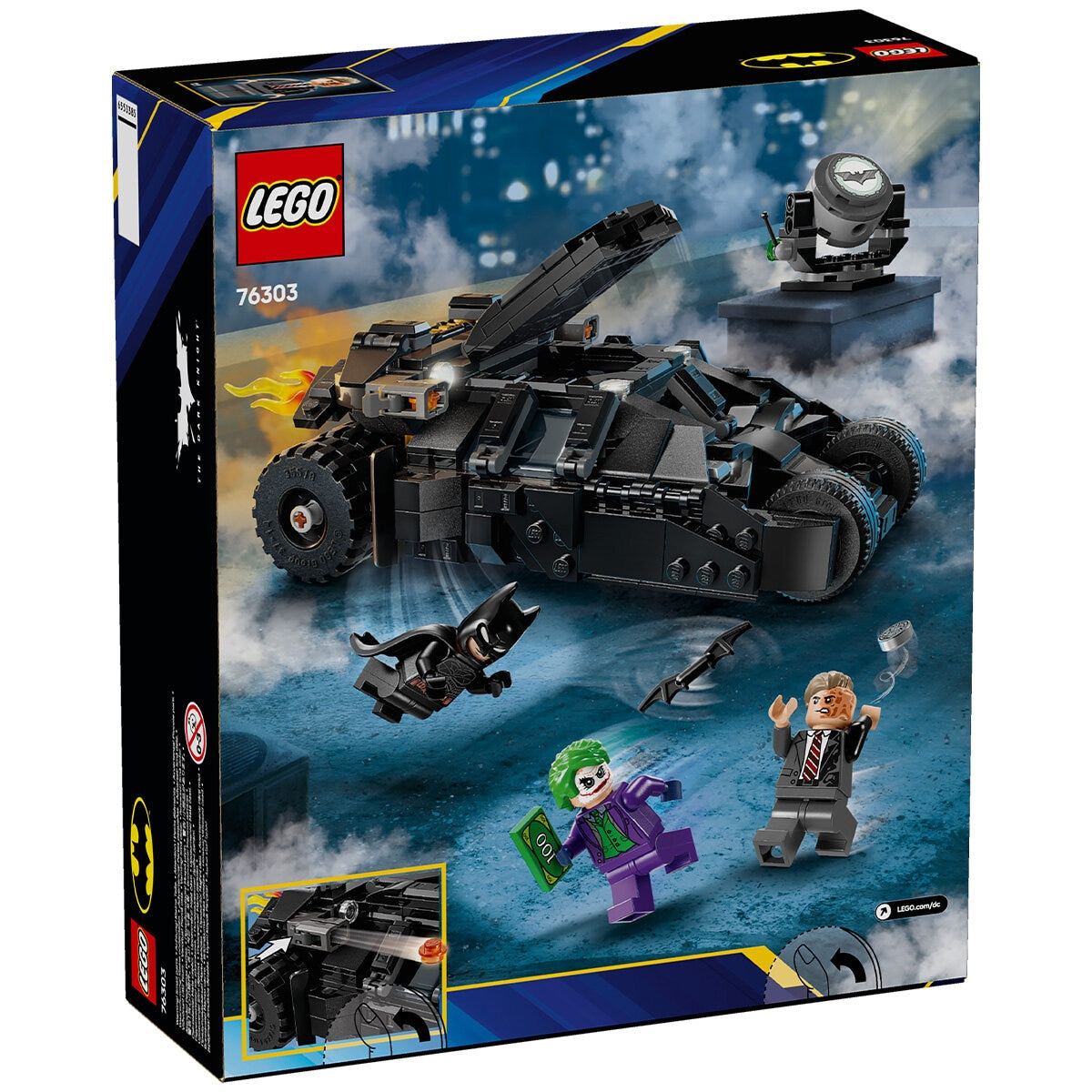 LEGO DC Batman: Batman Tumbler Vs. Two-Face And The Joker Toy Car 76303