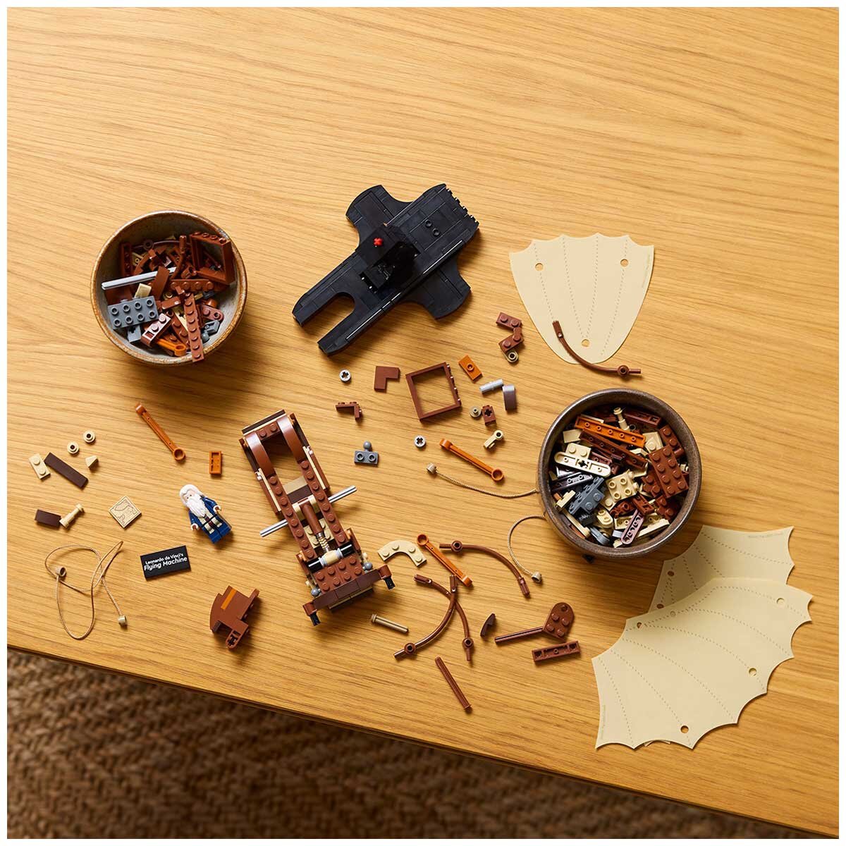 LEGO Icons Leonardo da Vinci’s Flying Machine Desk Decor Set for Adults 10363 - SuperSaverAU - view 6