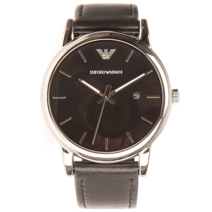 Emporio Armani Classic Leather Strap Quartz Men's Watch AR1692