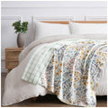 Fraiche Maison Velvet Plush Throw 127 x 152cm Cottage Bunny - Super Soft, Reversible - SuperSaverAU - view 1