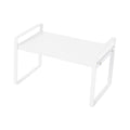 Ezystorage Small Expandable Pantry Shelf - 27-46 cm - White - Space Saver - SuperSaverAU - view 1