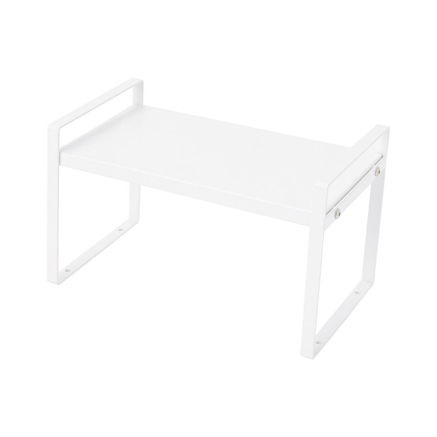 Ezystorage Small Expandable Pantry Shelf - 27-46 cm - White - Space Saver - SuperSaverAU - view 1