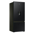 Haier 431L Bottom Mount Fridge - Non-Plumbed Water Dispenser, Black, 5.5 Star Energy - HRF420BHC