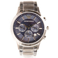 Emporio Armani Stainless Steel Men's Watch AR2448 Blue Dial Chronograph 500m Water Resistance - SuperSaverAU - view 1