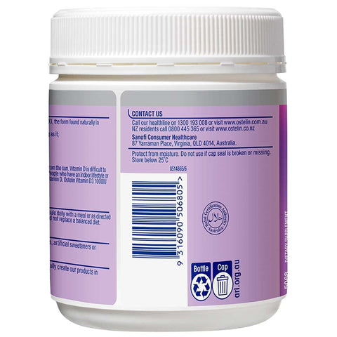 Ostelin Vitamin D3 1000IU 400 Capsules - SuperSaverAU - view 2