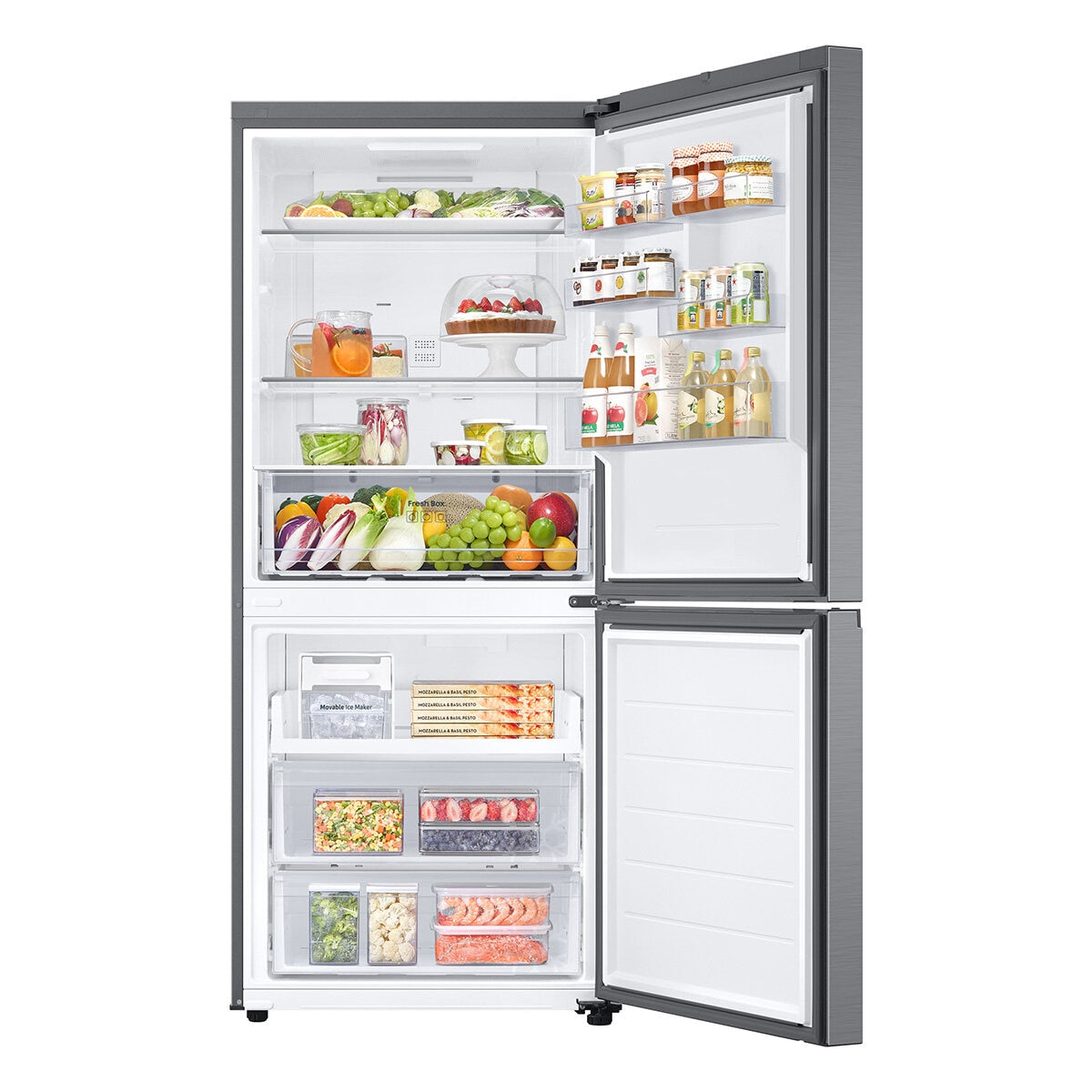 Samsung 458L Bottom Mount Fridge Silver SRL4600S - SuperSaverAU - view 5