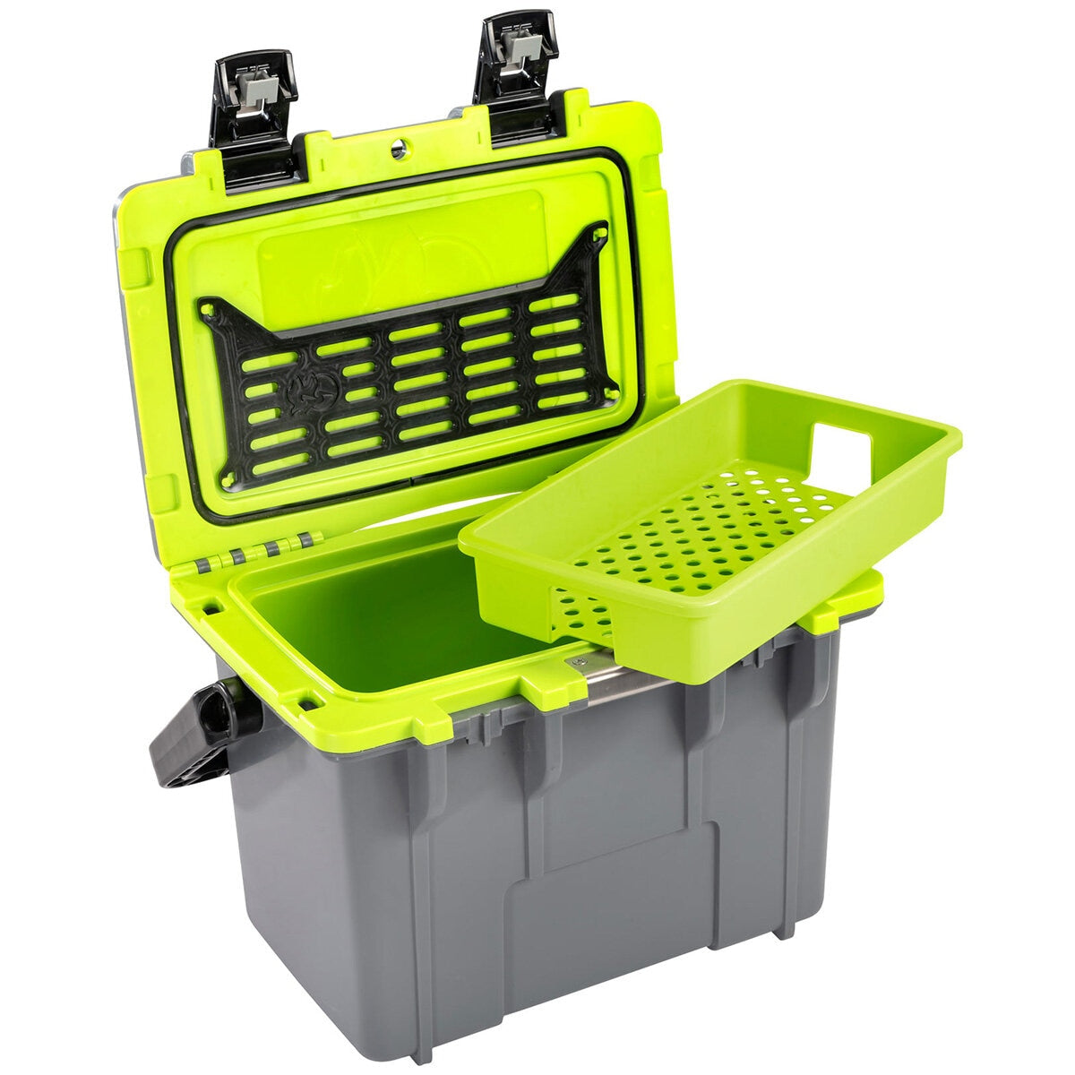 Pelican Personal Cooler 13.25L Grey Green - All Day Cold Retention, Dry Box, Inner Tray - SuperSaverAU - view 4