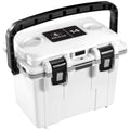 Pelican Personal Cooler 13.25L White Grey - All Day Cold Retention, Dry Box, Removable Tray - SuperSaverAU - view 2