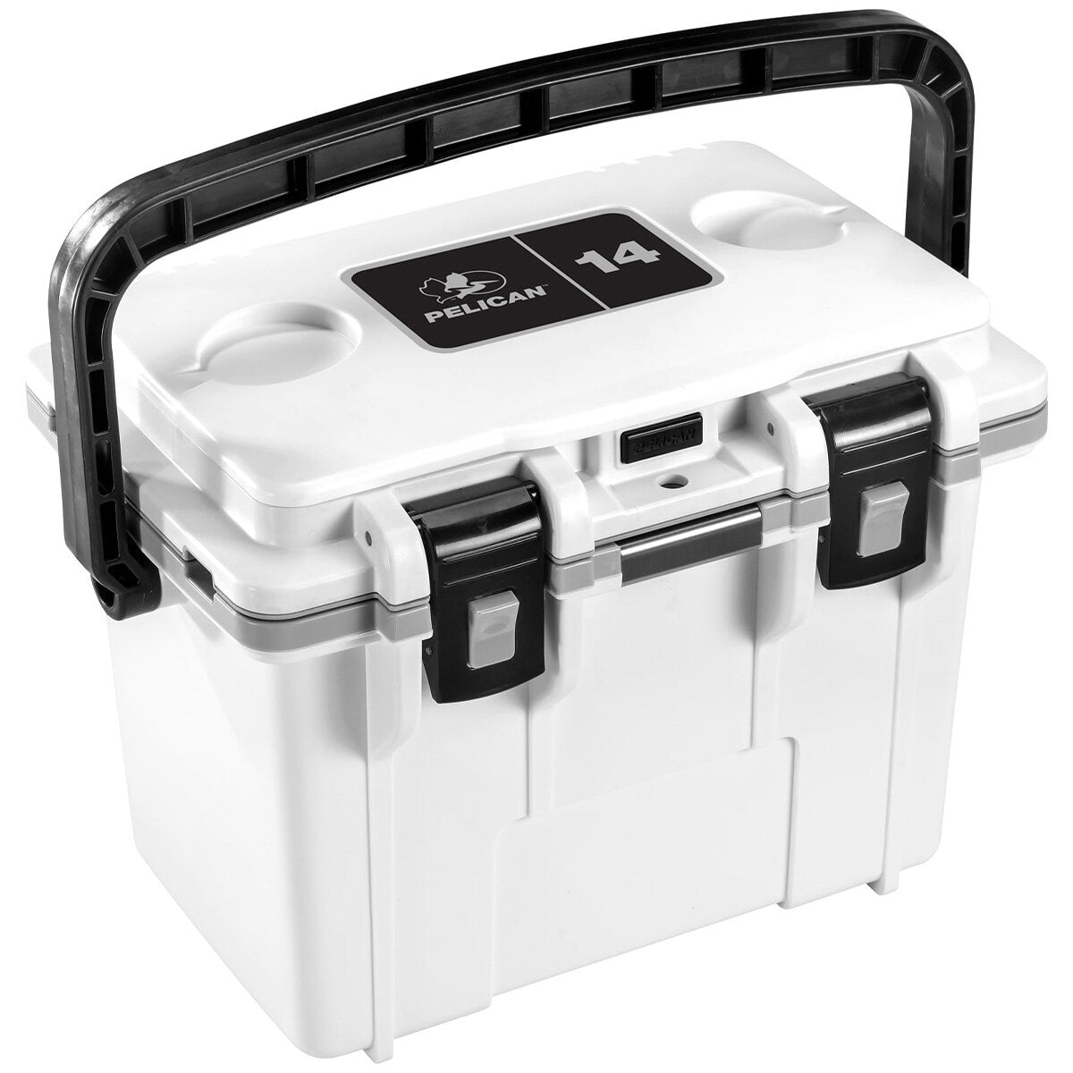 Pelican Personal Cooler 13.25L White Grey - All Day Cold Retention, Dry Box, Removable Tray - SuperSaverAU - view 2