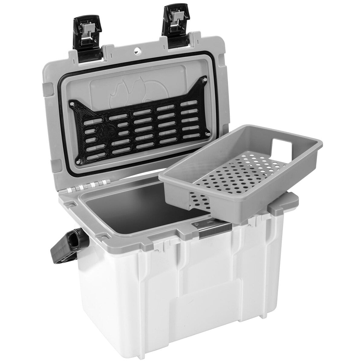 Pelican Personal Cooler 13.25L White Grey - All Day Cold Retention, Dry Box, Removable Tray - SuperSaverAU - view 4