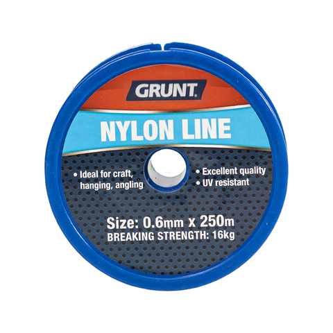 Grunt Nylon Line 0.6mm x 250m UV Weather Resistant Fishing Line - SuperSaverAU - view 1