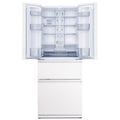 Mitsubishi Electric 442L French Door Fridge - Glacier White Glass, VitaLED Drawer - MR-LX442EX-GWH-A