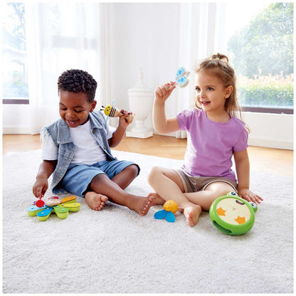 Hape Nature Band Rhythm Kit - Percussion Instrument Set for Kids - 5 Instruments for Sensory Stimulation, Social Skills, Speech Development