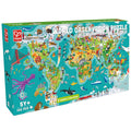 Hape World Observation Puzzle - 100 Pieces, Wooden Puzzle for Kids, Educational Toy - SuperSaverAU - view 1