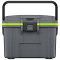 Pelican 7.57L Personal Cooler Grey/Green with Removable Ice Pack & Inner Tray - SuperSaverAU - view 1