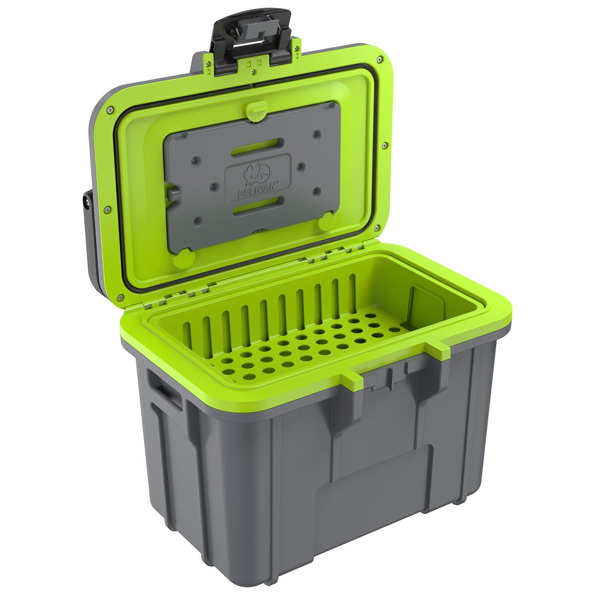 Pelican 7.57L Personal Cooler Grey/Green with Removable Ice Pack & Inner Tray - SuperSaverAU - view 6