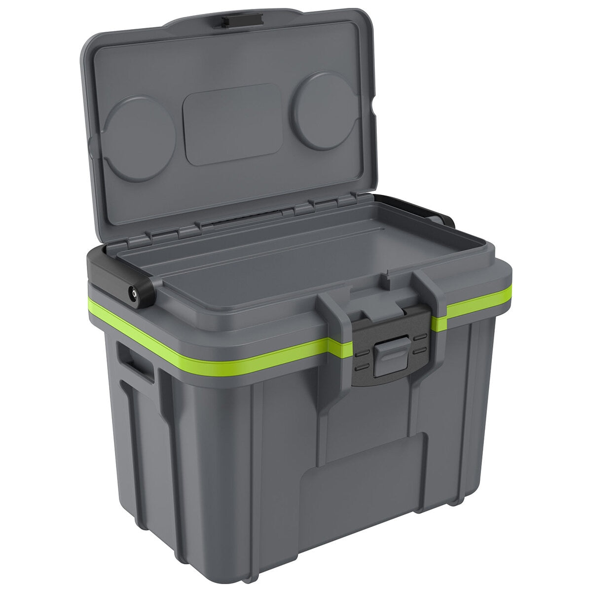 Pelican 7.57L Personal Cooler Grey/Green with Removable Ice Pack & Inner Tray - SuperSaverAU - view 4