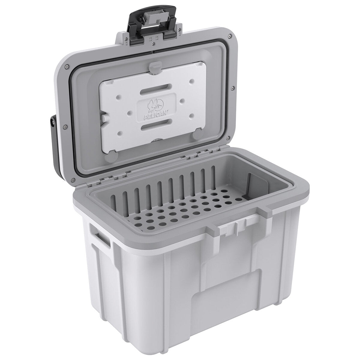 Pelican 7.57L Personal Cooler White/Grey with Removable Ice Pack & Inner Tray - SuperSaverAU - view 6