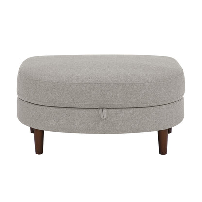 Thomasville Fabric Accent Chair with Storage Ottoman