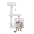 Happy Tails 2 Tier Cat Playhouse Tower - 86cm - Multi-Level with Scratching Posts - SuperSaverAU - view 4