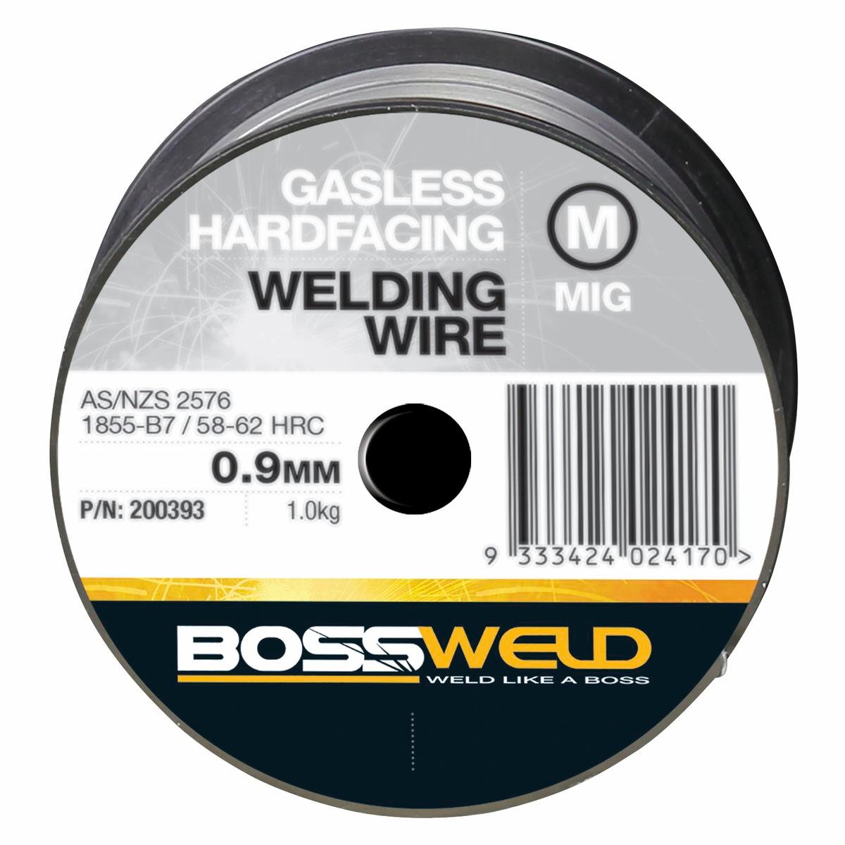 Bossweld Hardfacing MIG Wire - 0.9mm x 1kg - Gasless - Low Fume - SuperSaverAU - view 1