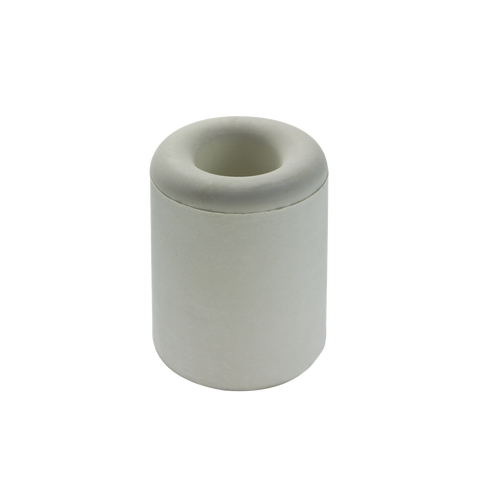 Adoored 30mm White Round Rubber Door Stop - Interior & Exterior, Weather Resistant
