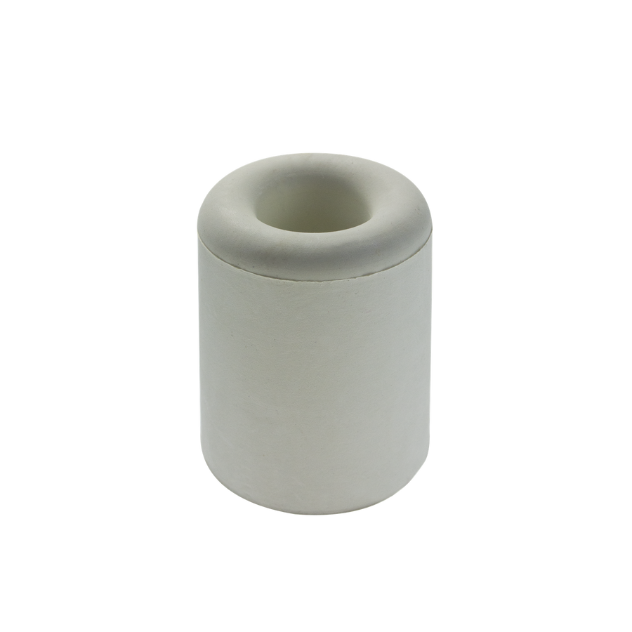 Adoored 30mm White Round Rubber Door Stop - Interior & Exterior, Weather Resistant