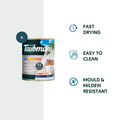 Taubmans 1L Neutral Matt All Weather Exterior Paint Water Based UV Resistant