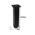 Adoored Table Leg - 40 x 40 x 230mm - Steel - Adjustable Black - SuperSaverAU - view 3