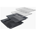 Bosch Series 4 built-in double oven - 105L usable, 3D hot air, EcoClean Direct, stainless steel - MBA534BS3A