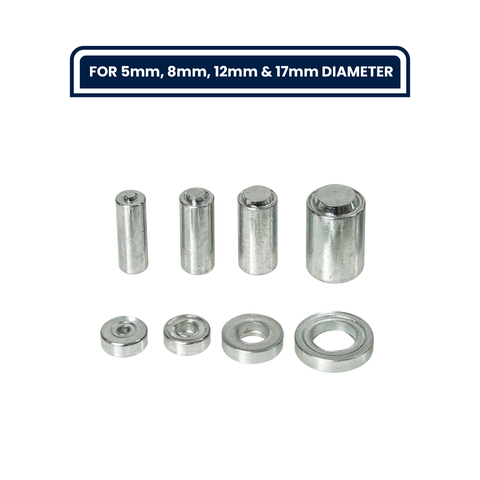 Grunt Nylon Grommet Punch Tool Kit, Suits 5mm, 8mm, 12mm & 17mm Grommets