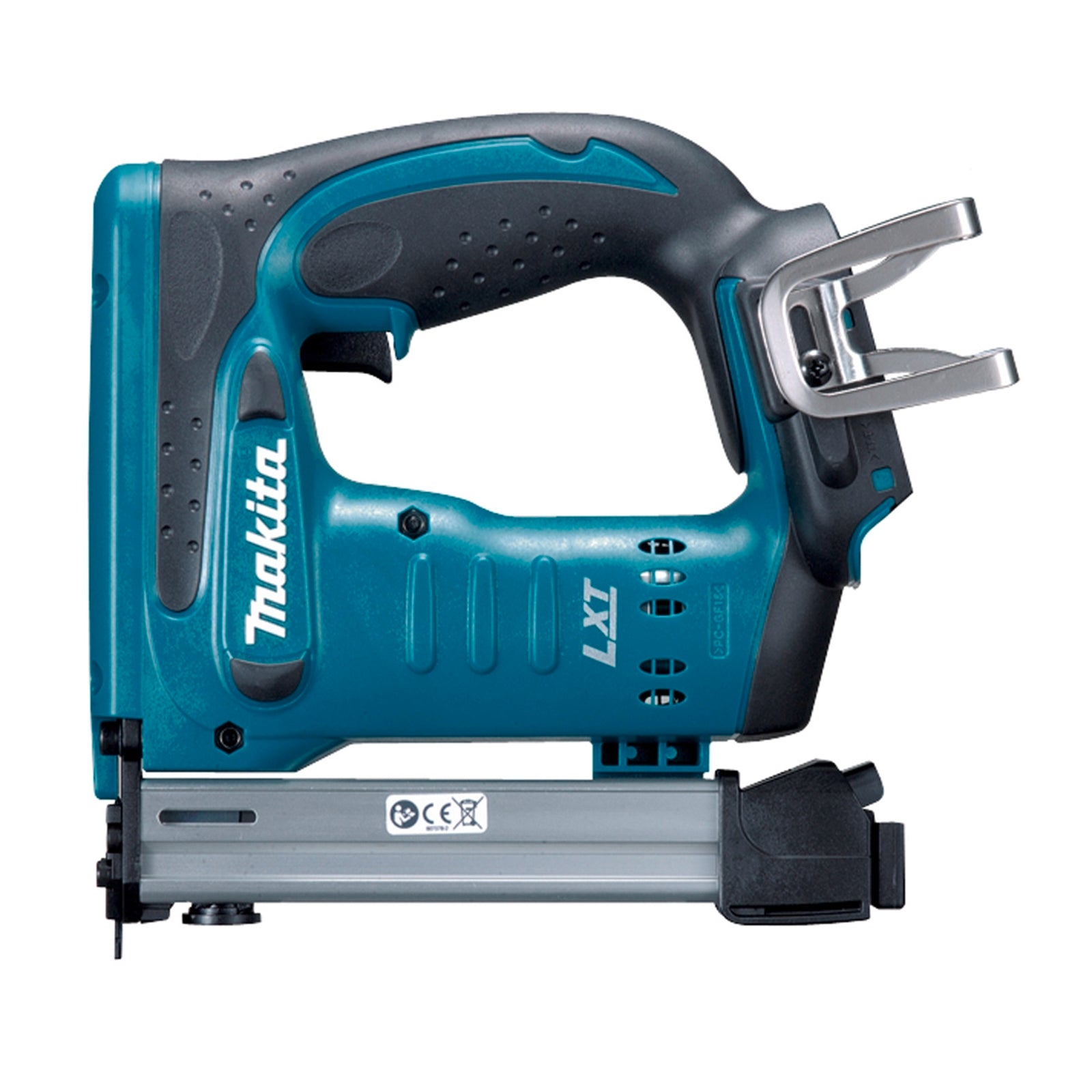 Makita 18V LXT T50 Stapler DST221Z - Skin Only, Cordless Strip-Feed with Aluminium Magazine