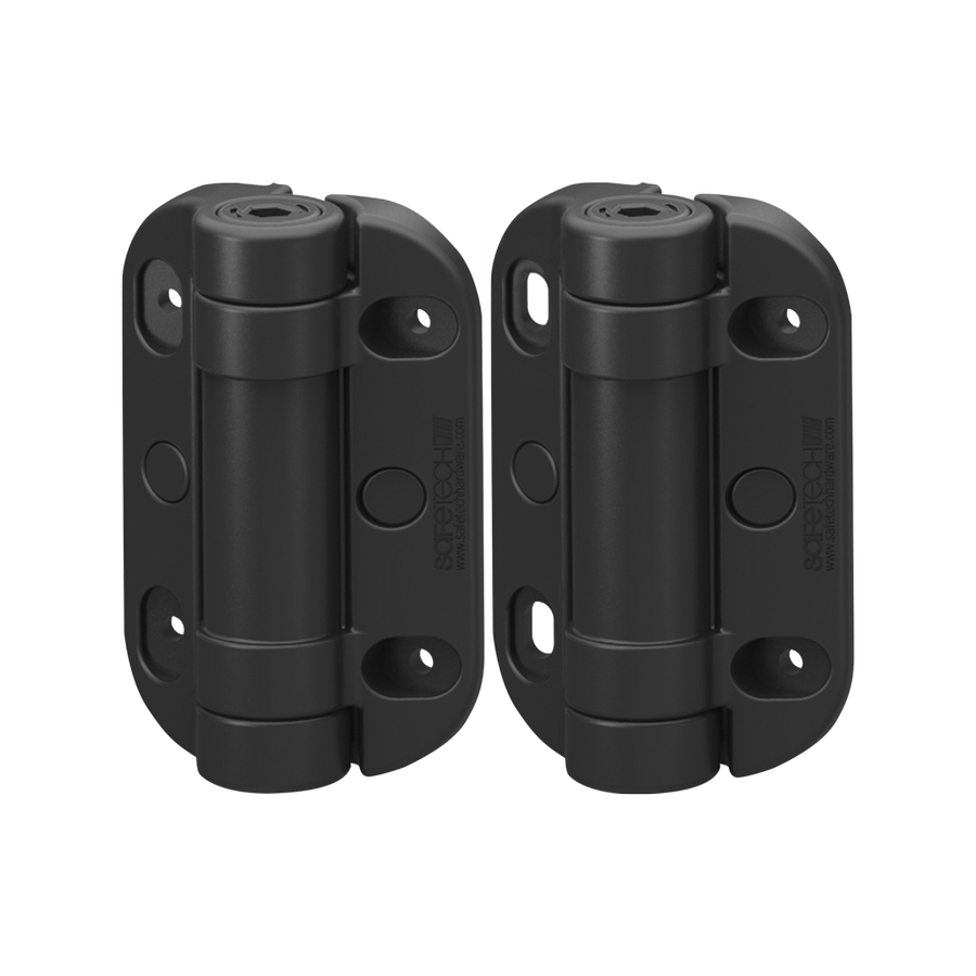 ProtectorAl Black G8Safe Adjustable Heavy Duty Hinge Pair 135mm Plastic Durable - SuperSaverAU - view 1