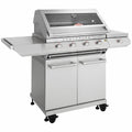 Beefeater 7000 Classic 4 Burner LPG BBQ - Stainless Steel, Side Burner, Hood Thermometer - BMG7642SA