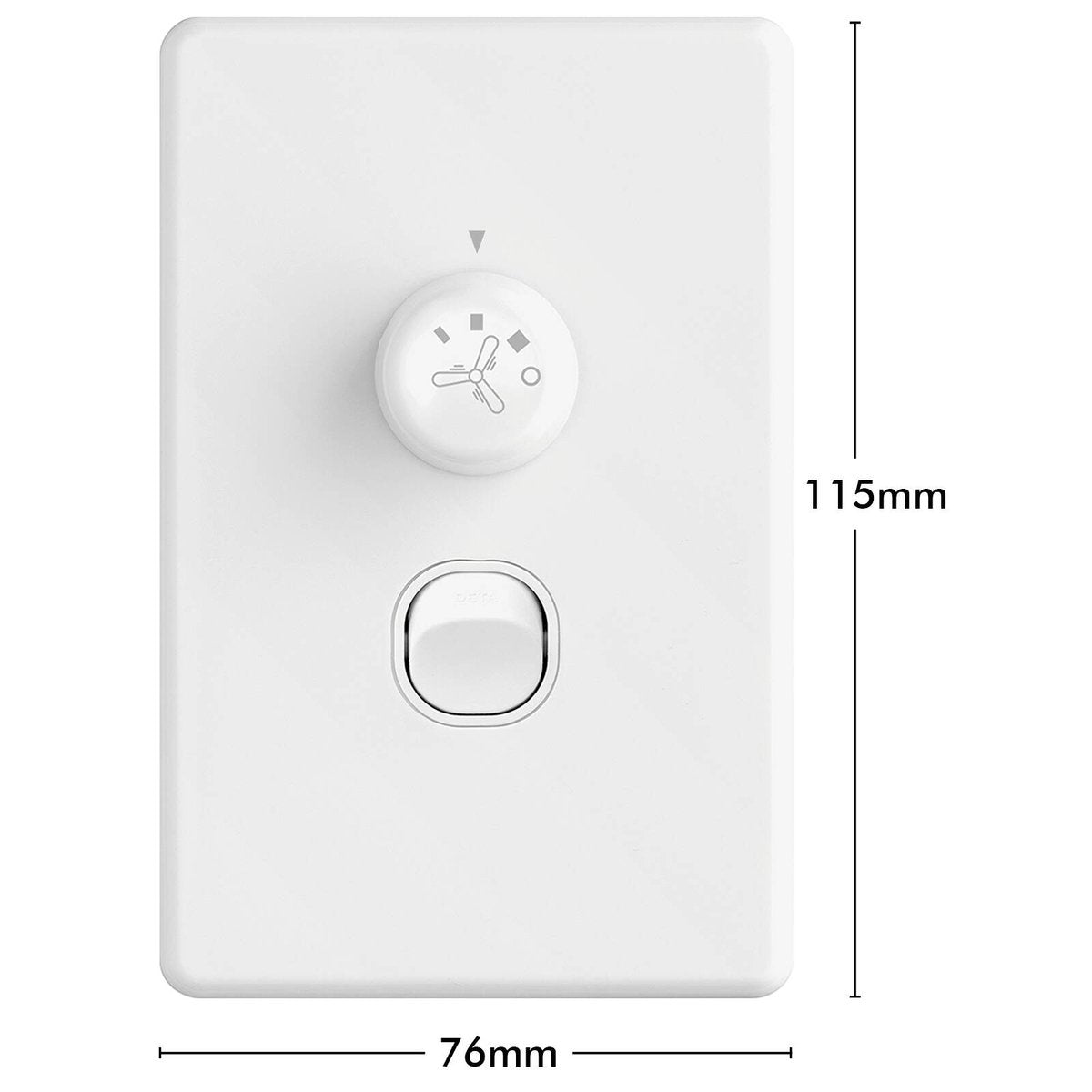 Deta Fan Speed Controller - 76mm x 115mm - Polycarbonate - 3 Speed - SuperSaverAU - view 4