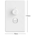 DETA X6 Fan Speed Controller 240V 10A White 6142B