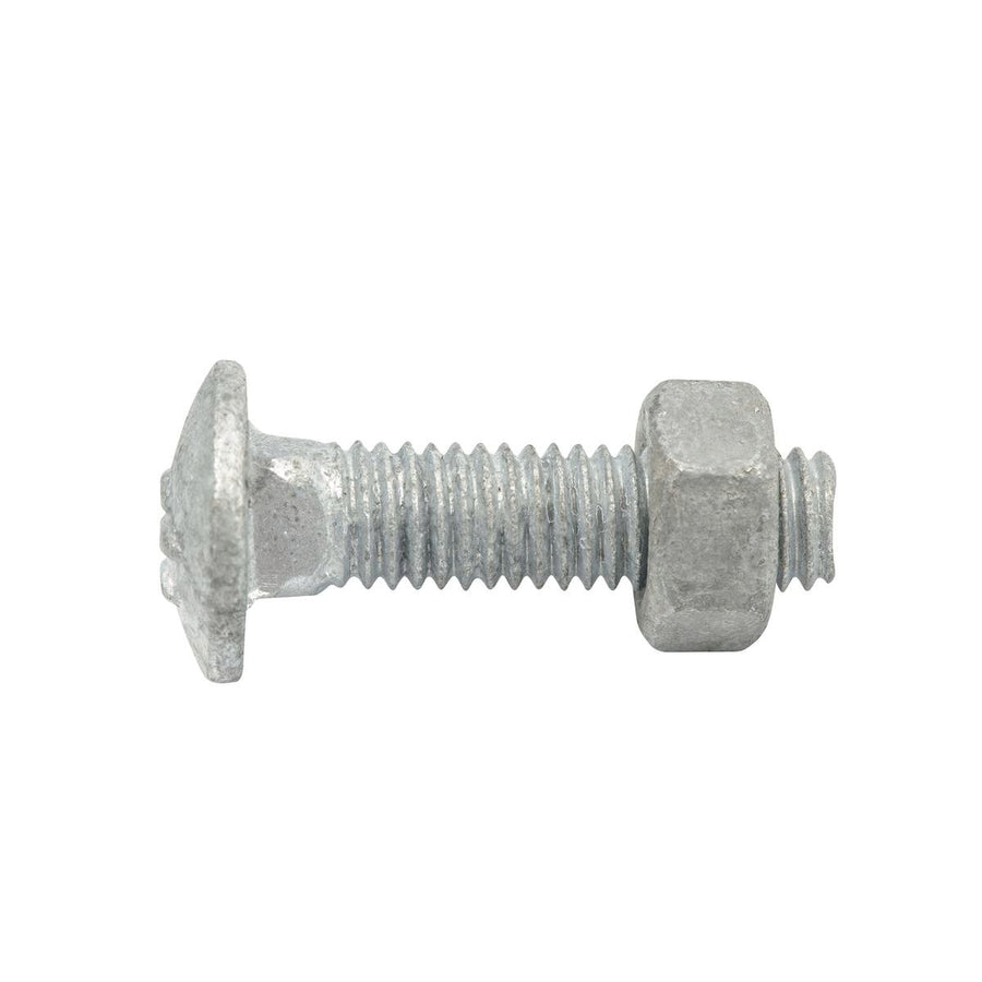 Zenith Cup Head Bolt - M6 x 25mm - 4.6 Grade Steel - Hot Dipped Galvanised - SuperSaverAU - view 1