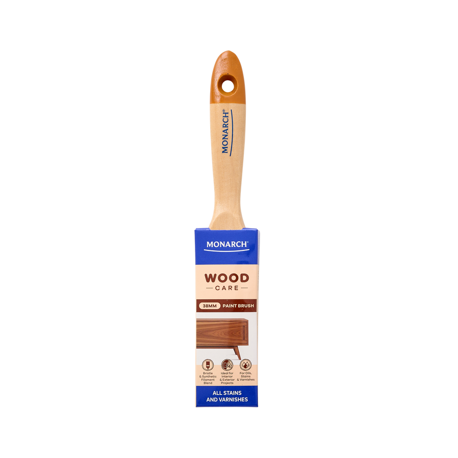 Monarch 38mm Woodcare Hog Bristle and Synthetic Paint Brush