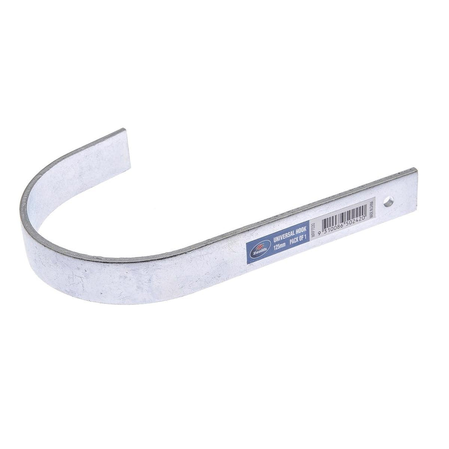Zenith Universal Hook - 110mm - Zinc Plated - 1 Pack - Durable Steel - SuperSaverAU - view 1