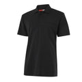 Hard Yakka Short Sleeve Polo, Black, 190gsm Polyester Cotton Pique, Chest Pocket, Size S
