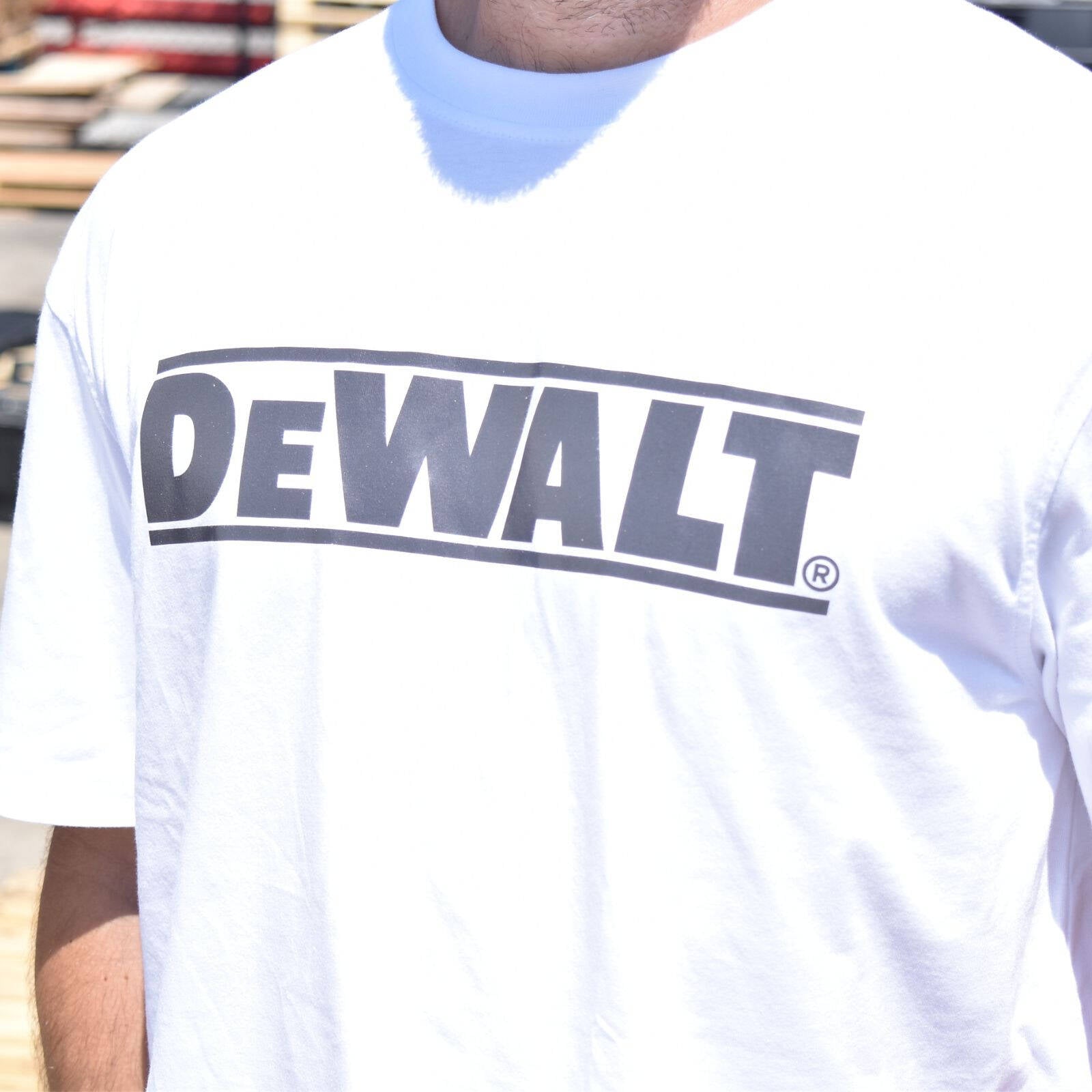 DEWALT Oxide White Crew Neck Shirt - Men's Size XXL, Cotton Polyester